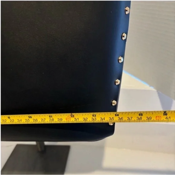 Michael Kors Manhattan Tote Shoulder Bag Black Leather Gold Studs New With Tags Bags